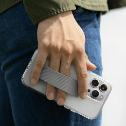 Uniq Heldro Mount dėklas iPhone 14 Plus - skaidrus
