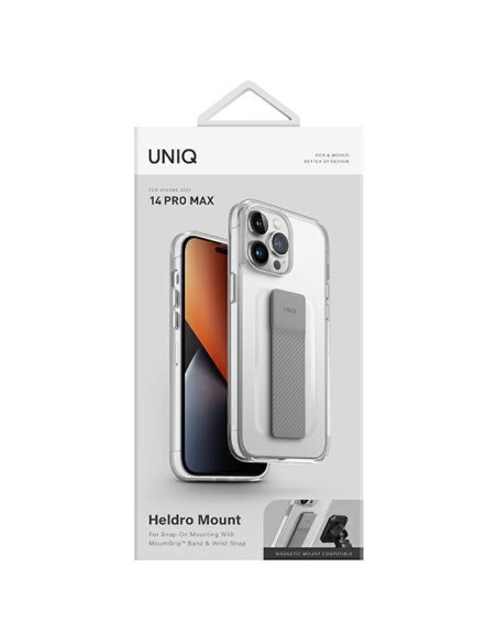 Uniq Heldro Mount dėklas, skirtas iPhone 14 Pro Max - skaidrus Uniq Heldro Mount dėklas, skirtas iPhone 14 Pro Max - skaidrus