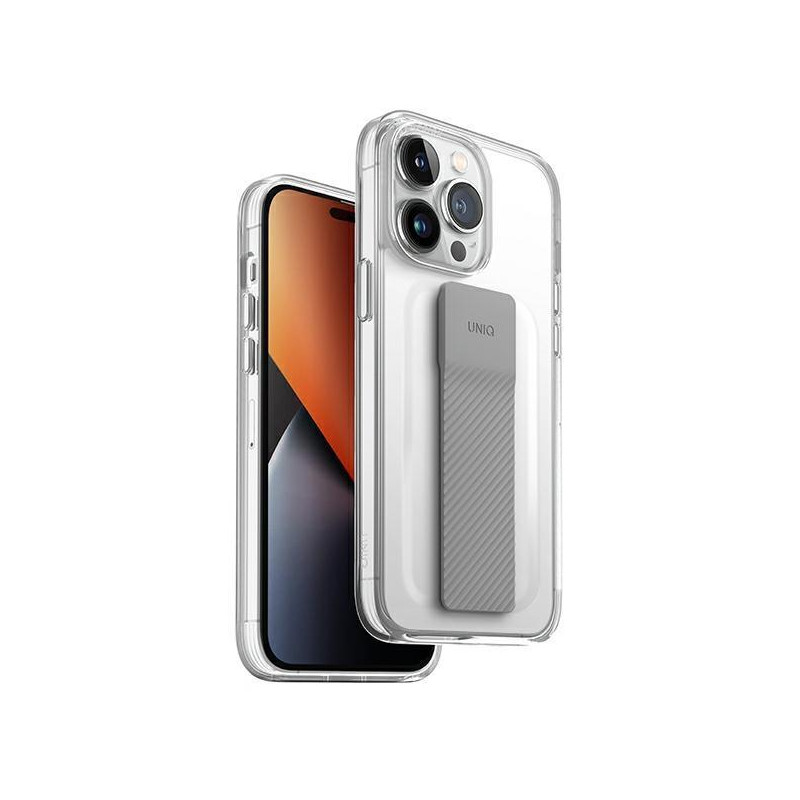 Uniq Heldro Mount dėklas, skirtas iPhone 14 Pro - skaidrus Uniq Heldro Mount dėklas, skirtas iPhone 14 Pro - skaidrus