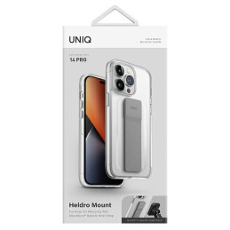 Uniq Heldro Mount dėklas, skirtas iPhone 14 Pro - skaidrus