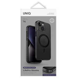 Uniq LifePro Xtreme Magclick įkrovimo dėklas iPhone 14 - juodas