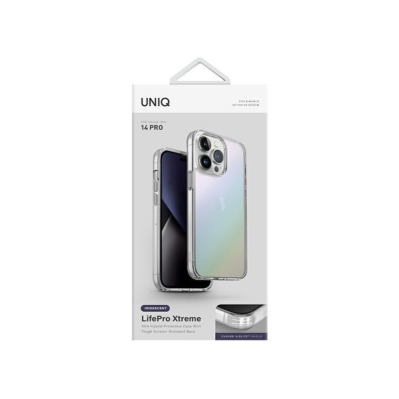 Uniq LifePro Xtreme dėklas, skirtas iPhone 14 Pro - vaivorykštis