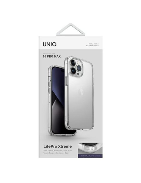 Uniq LifePro Xtreme dėklas, skirtas iPhone 14 Pro Max - skaidrus Uniq LifePro Xtreme dėklas, skirtas iPhone 14 Pro Max - skaidrus