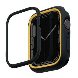 Uniq Moduo dėklas Apple Watch 4/ 5/ 6/ 7/ 8/ SE/ SE2 40/ 41mm – juodas ir garstyčių spalvos