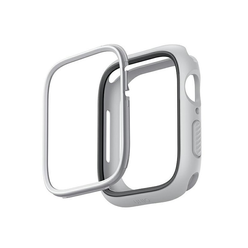 Uniq Moduo dėklas Apple Watch 4/ 5/ 6/ 7/ 8/ SE/ SE2 40/ 41mm – kreidos pilkas