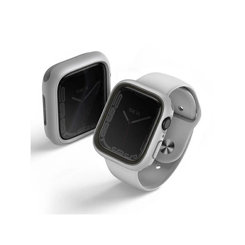 Uniq Moduo dėklas Apple Watch 4/ 5/ 6/ 7/ 8/ SE/ SE2 40/ 41mm – kreidos pilkas