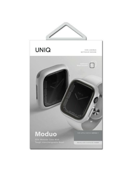 Uniq Moduo dėklas Apple Watch 4/ 5/ 6/ 7/ 8/ SE/ SE2 40/ 41mm – kreidos pilkas Uniq Moduo dėklas Apple Watch 4/ 5/ 6/ 7/ 8/ SE/ SE2 40/ 41mm – kreidos pilkas