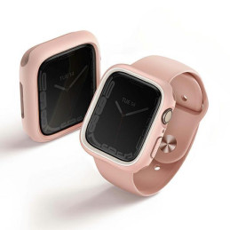 Uniq Moduo dėklas, skirtas Apple Watch 4/ 5/ 6/ 7/ 8/ SE/ SE2 40/ 41mm – rožinė ir balta