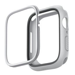 Uniq Moduo dėklas Apple Watch 4/ 5/ 6/ 7/ 8/ SE/ SE2 44/ 45mm – kreidos pilkas