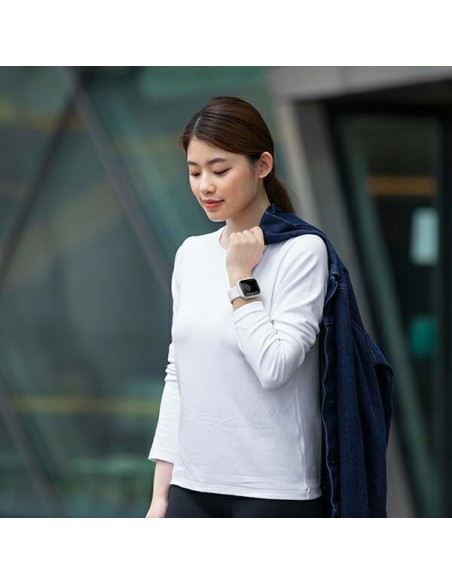Uniq Moduo dėklas Apple Watch 4/ 5/ 6/ 7/ 8/ SE/ SE2 44/ 45mm – kreidos pilkas Uniq Moduo dėklas Apple Watch 4/ 5/ 6/ 7/ 8/ SE/ SE2 44/ 45mm – kreidos pilkas