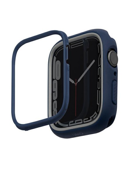 Uniq Moduo dėklas, skirtas Apple Watch 4/ 5/ 6/ 7/ 8/ SE/ SE2 44/ 45mm – mėlynai pilkas
