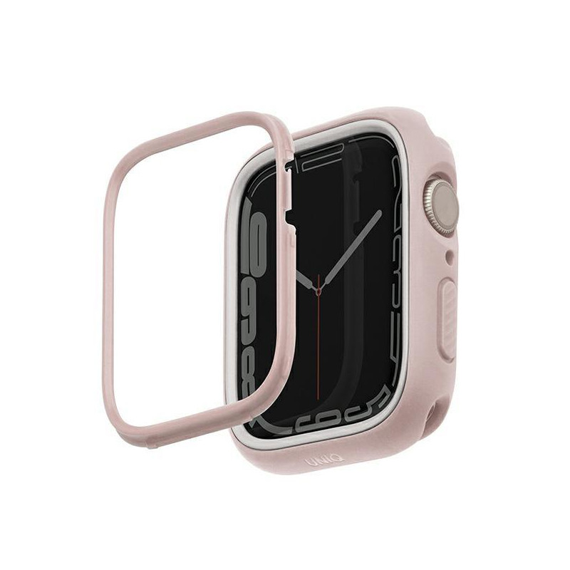 Uniq Moduo dėklas, skirtas Apple Watch 4/ 5/ 6/ 7/ 8/ SE/ SE2 44/ 45mm – rožinė ir balta Uniq Moduo dėklas, skirtas Apple Watch 4/ 5/ 6/ 7/ 8/ SE/ SE2 44/ 45mm – rožinė ir balta