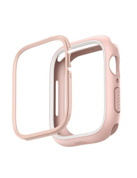 Uniq Moduo dėklas, skirtas Apple Watch 4/ 5/ 6/ 7/ 8/ SE/ SE2 44/ 45mm – rožinė ir balta Uniq Moduo dėklas, skirtas Apple Watch 4/ 5/ 6/ 7/ 8/ SE/ SE2 44/ 45mm – rožinė ir balta