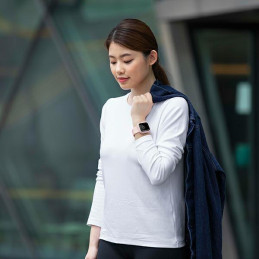 Uniq Moduo dėklas, skirtas Apple Watch 4/ 5/ 6/ 7/ 8/ SE/ SE2 44/ 45mm – rožinė ir balta
