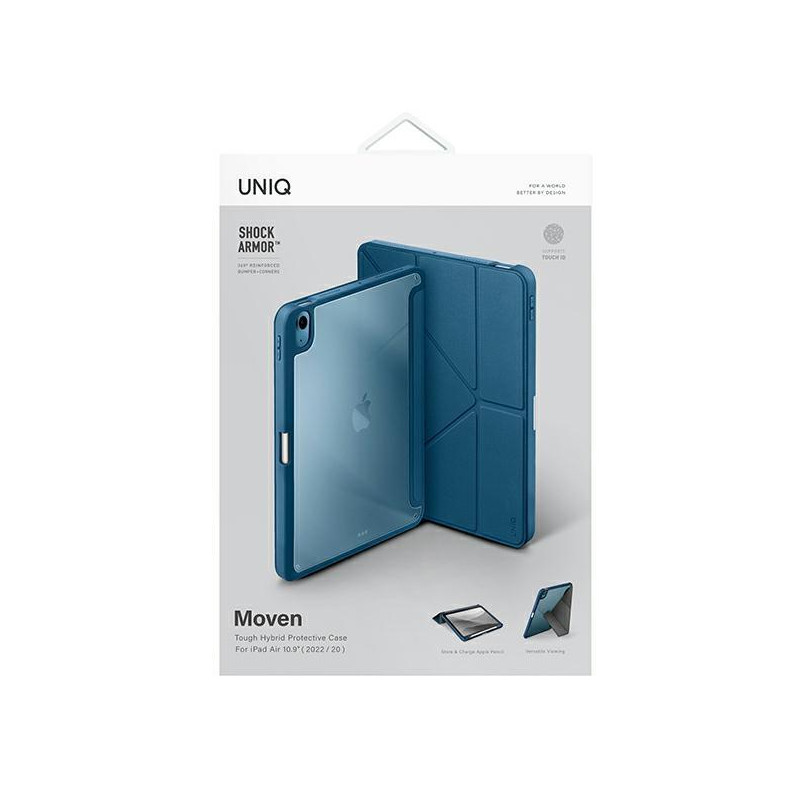 UNIQ Moven dėklas, skirtas iPad Air 10.9 (2022/ 2020) – mėlynas