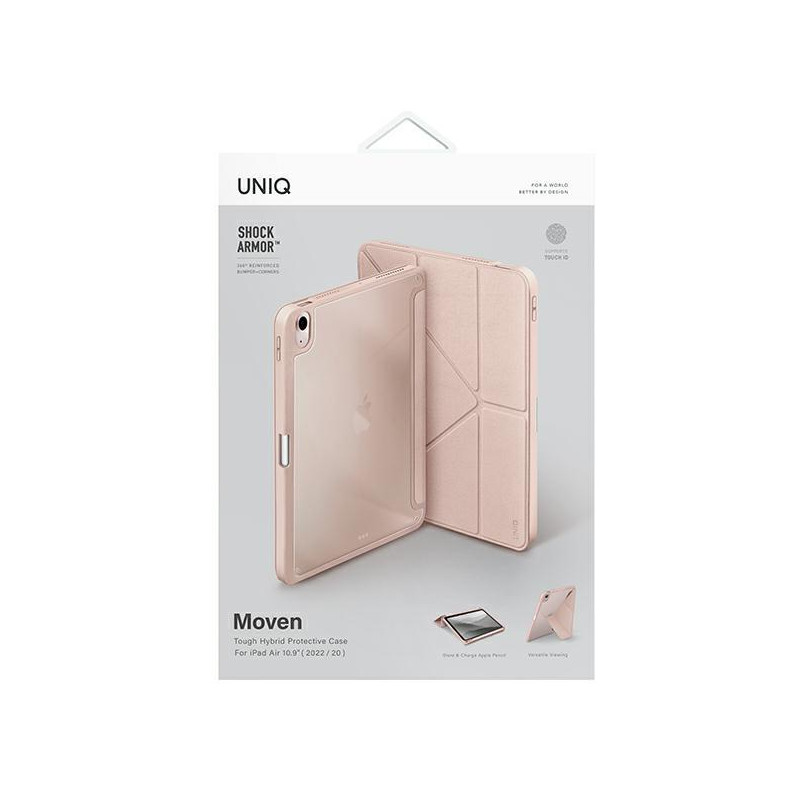 UNIQ Moven dėklas, skirtas iPad Air 10.9 (2022/ 2020) – rožinis