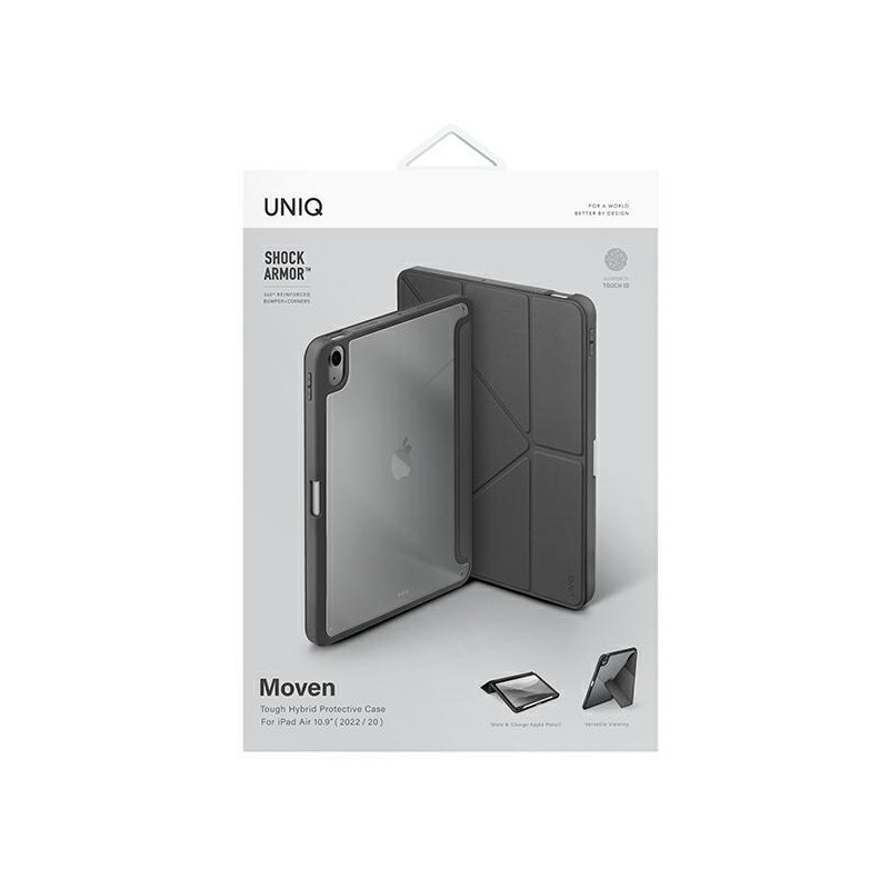 UNIQ Moven dėklas, skirtas iPad Air 10.9 (2022/ 2020) – pilkas
