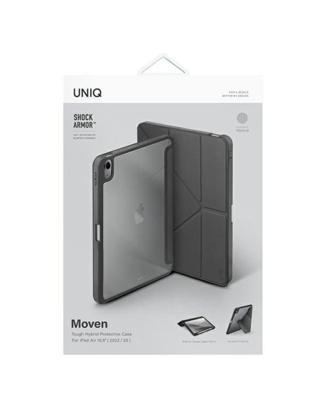 UNIQ Moven dėklas, skirtas iPad Air 10.9 (2022/ 2020) – pilkas UNIQ Moven dėklas, skirtas iPad Air 10.9 (2022/ 2020) – pilkas