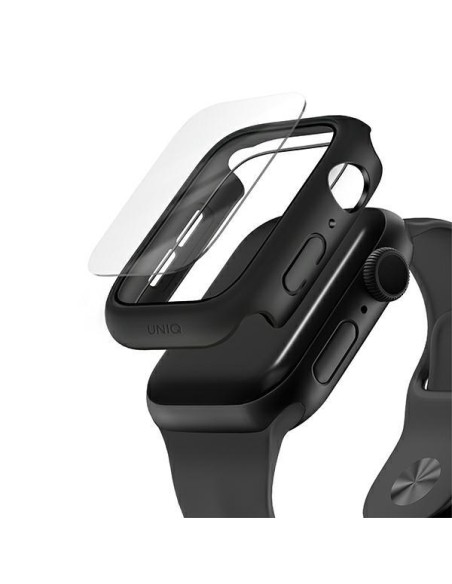 UNIQ Nautic dėklas Apple Watch 4/ 5/ 6/ SE 44mm - juodas UNIQ Nautic dėklas Apple Watch 4/ 5/ 6/ SE 44mm - juodas
