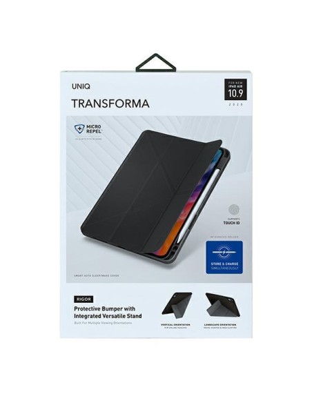 UNIQ Transforma Rigor dėklas, skirtas iPad Air 10.9 (2020) – pilkas