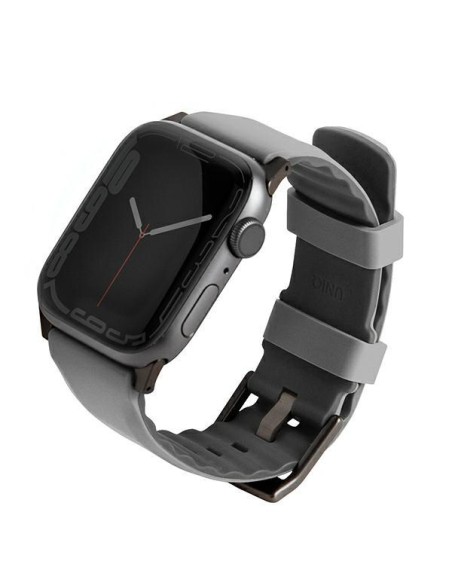 UNIQ Linus dirželis, skirtas Apple Watch 1/ 2/ 3/ 4/ 5/ 6/ 7/ 8/ SE/ SE2 38/ 40/ 41mm – pilkas UNIQ Linus dirželis, skirtas Apple Watch 1/ 2/ 3/ 4/ 5/ 6/ 7/ 8/ SE/ SE2 38/ 40/ 41mm – pilkas