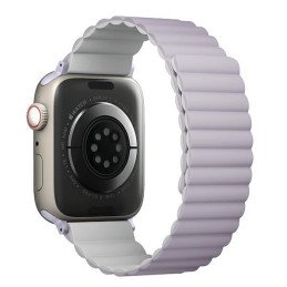 Uniq Revix dirželis skirtas Apple Watch 1/ 2/ 3/ 4/ 5/ 6/ 7/ 8/ SE/ SE2 38/ 40/ 41mm - alyvinė ir balta