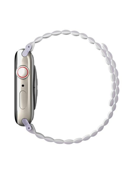 Uniq Revix dirželis skirtas Apple Watch 1/ 2/ 3/ 4/ 5/ 6/ 7/ 8/ SE/ SE2 38/ 40/ 41mm - alyvinė ir balta Uniq Revix dirželis skirtas Apple Watch 1/ 2/ 3/ 4/ 5/ 6/ 7/ 8/ SE/ SE2 38/ 40/ 41mm - alyvinė ir balta