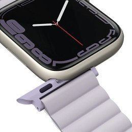Uniq Revix dirželis skirtas Apple Watch 1/ 2/ 3/ 4/ 5/ 6/ 7/ 8/ SE/ SE2 38/ 40/ 41mm - alyvinė ir balta