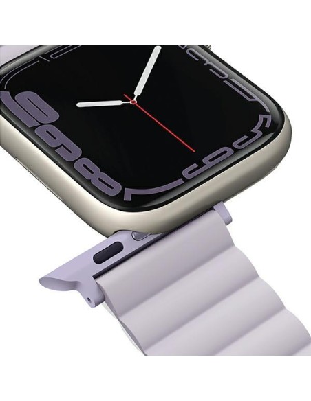 Uniq Revix dirželis skirtas Apple Watch 1/ 2/ 3/ 4/ 5/ 6/ 7/ 8/ SE/ SE2 38/ 40/ 41mm - alyvinė ir balta Uniq Revix dirželis skirtas Apple Watch 1/ 2/ 3/ 4/ 5/ 6/ 7/ 8/ SE/ SE2 38/ 40/ 41mm - alyvinė ir balta