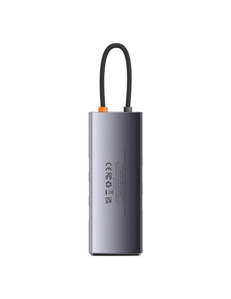 Prijungimo stotis HUB 7in1 USB-C 2xHDMI 3xUSB 3.2 1xPower Delivery RJ-45 Ethernet pilka Prijungimo stotis HUB 7in1 USB-C 2xHDMI 3xUSB 3.2 1xPower Delivery RJ-45 Ethernet pilka