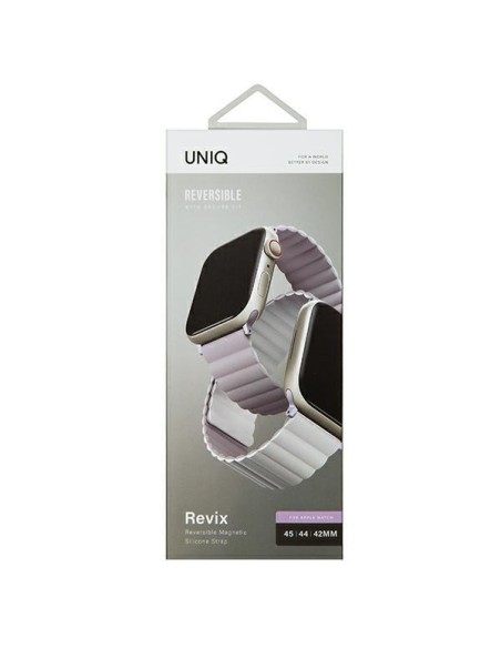 Uniq Revix dirželis skirtas Apple Watch 1/ 2/ 3/ 4/ 5/ 6/ 7/ 8/ SE/ SE2/ Ultra 42/ 44/ 45/ 49mm – alyvinė-balta Uniq Revix dirželis skirtas Apple Watch 1/ 2/ 3/ 4/ 5/ 6/ 7/ 8/ SE/ SE2/ Ultra 42/ 44/ 45/ 49mm – alyvinė-balta
