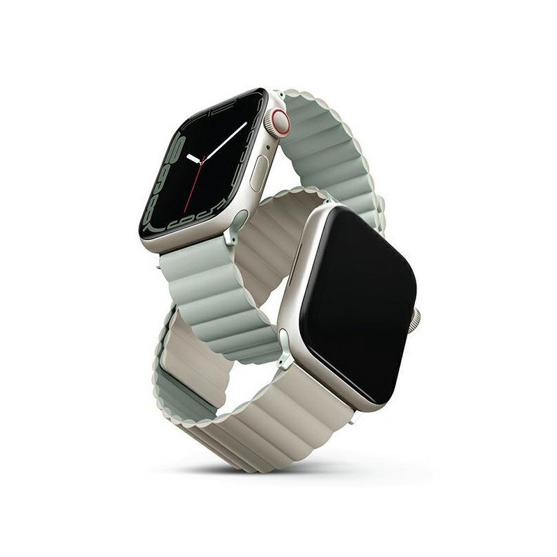 Uniq Revix dirželis, skirtas Apple Watch 1/ 2/ 3/ 4/ 5/ 6/ 7/ 8/ SE/ SE2/ Ultra 42/ 44/ 45/ 49mm – šalavijai smėlio spal...