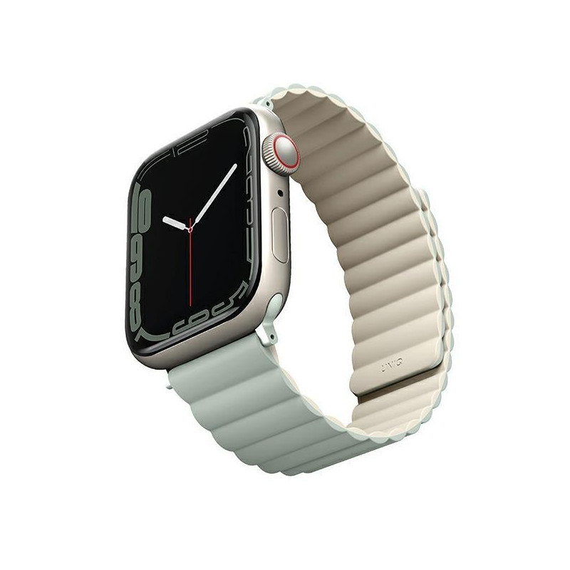 Uniq Revix dirželis, skirtas Apple Watch 1/ 2/ 3/ 4/ 5/ 6/ 7/ 8/ SE/ SE2/ Ultra 42/ 44/ 45/ 49mm – šalavijai smėlio spal...