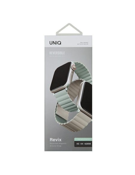 Uniq Revix dirželis, skirtas Apple Watch 1/ 2/ 3/ 4/ 5/ 6/ 7/ 8/ SE/ SE2/ Ultra 42/ 44/ 45/ 49mm – šalavijai smėlio spal... Uniq Revix dirželis, skirtas Apple Watch 1/ 2/ 3/ 4/ 5/ 6/ 7/ 8/ SE/ SE2/ Ultra 42/ 44/ 45/ 49mm – šalavijai smėlio spal...