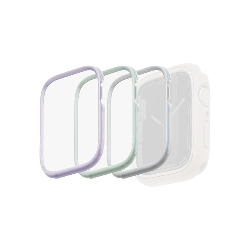 Rėmas, skirtas Uniq Moduo 3in1 dėklui Apple Watch 4/ 5/ 6/ 7/ 8/ SE/ SE2 40/ 41mm - šalavijas, alyvinė, balta Rėmas, skirtas Uniq Moduo 3in1 dėklui Apple Watch 4/ 5/ 6/ 7/ 8/ SE/ SE2 40/ 41mm - šalavijas, alyvinė, balta