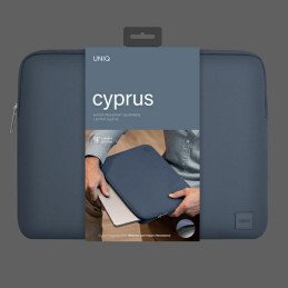 UNIQ Cyprus dėklas 14" nešiojamam kompiuteriui - mėlynas