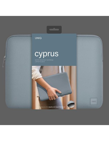 UNIQ Cyprus dėklas 14" nešiojamam kompiuteriui - šviesiai mėlynas UNIQ Cyprus dėklas 14" nešiojamam kompiuteriui - šviesiai mėlynas