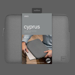 UNIQ Cyprus dėklas 14" nešiojamam kompiuteriui - pilkas