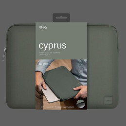 UNIQ Cyprus dėklas 14" nešiojamam kompiuteriui - žalias