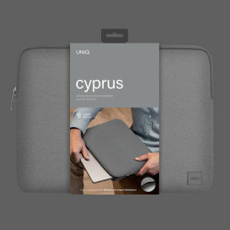 UNIQ Cyprus dėklas 16" nešiojamam kompiuteriui - pilkas