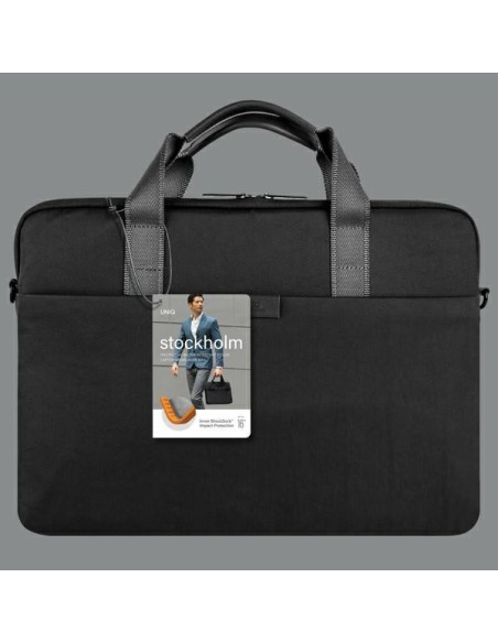 UNIQ Stockholm krepšys 16" nešiojamam kompiuteriui - juodas UNIQ Stockholm krepšys 16" nešiojamam kompiuteriui - juodas