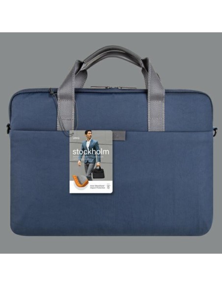 UNIQ Stockholm krepšys 16" nešiojamam kompiuteriui - mėlynas UNIQ Stockholm krepšys 16" nešiojamam kompiuteriui - mėlynas