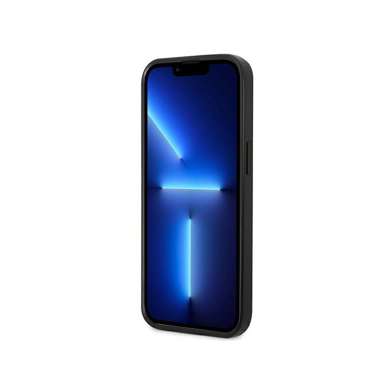 JAV Polo Assn byla Leather Stitch iPhone 14 Pro - tamsiai mėlyna