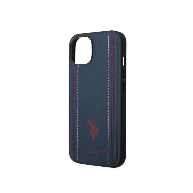 JAV Polo Assn byla Leather Stitch iPhone 14 - tamsiai mėlyna