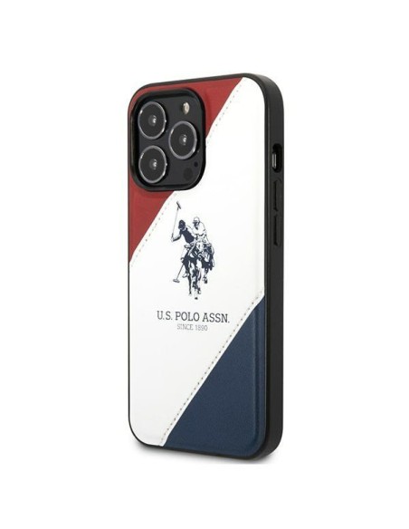 JAV Polo Assn byla Trispalvė įspausta iPhone 14 Pro Max – balta JAV Polo Assn byla Trispalvė įspausta iPhone 14 Pro Max – balta