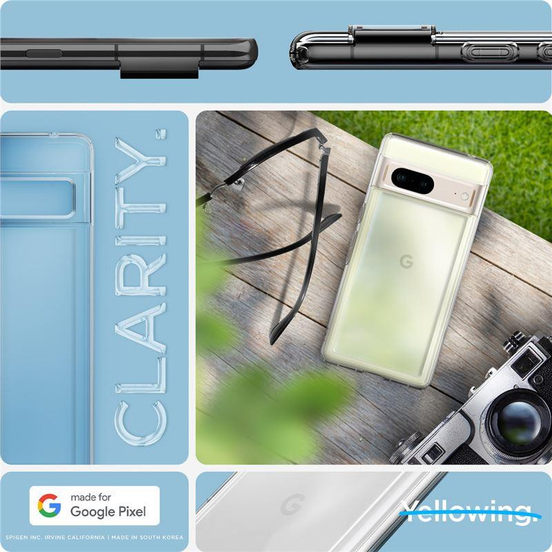Spigen Ultra Hybrid dėklas, skirtas Google Pixel 7 – skaidrus Spigen Ultra Hybrid dėklas, skirtas Google Pixel 7 – skaidrus