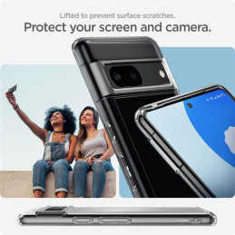 Spigen Ultra Hybrid dėklas, skirtas Google Pixel 7 – skaidrus