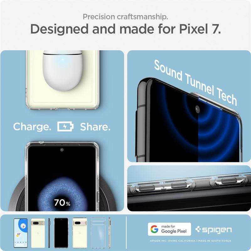 Spigen Ultra Hybrid dėklas, skirtas Google Pixel 7 – skaidrus