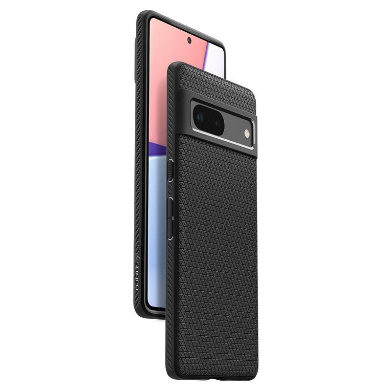Spigen Liquid Air dėklas, skirtas Google Pixel 7 – matinė juoda
