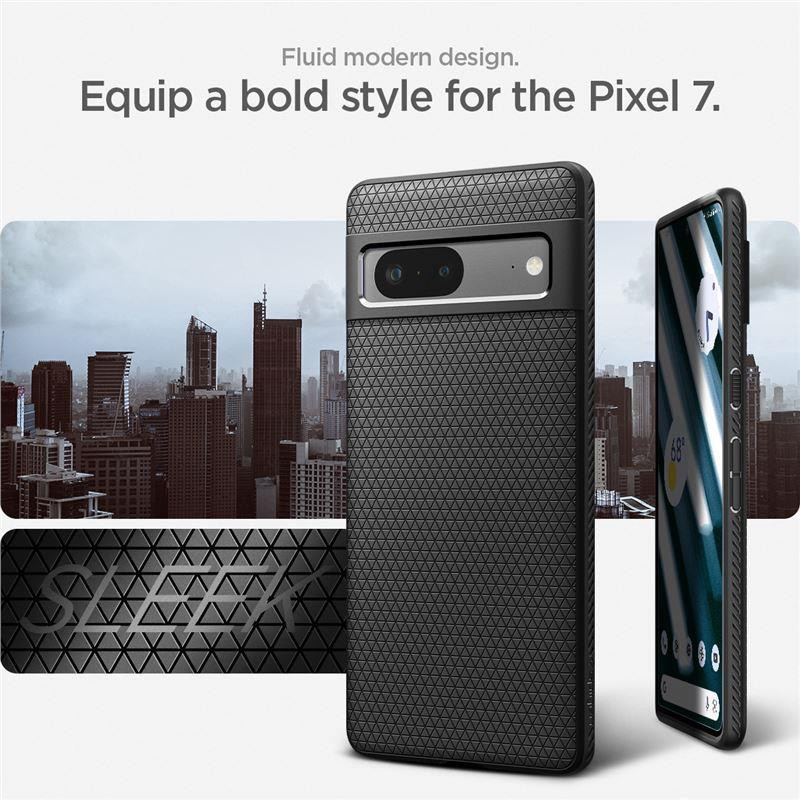 Spigen Liquid Air dėklas, skirtas Google Pixel 7 – matinė juoda